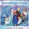 Ravensburger® Puzzle XXL - Frozen Glitzernder Schnee, 100 Teile | Teddy Toys Kinderwelt