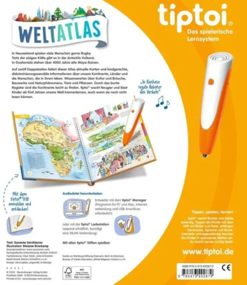 Ravensburger® tiptoi® - Weltatlas | Teddy Toys Kinderwelt