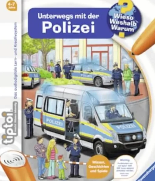 Ravensburger® tiptoi® Wieso?Weshalb?Warum? - Unterwegs Polizei | Teddy Toys Kinderwelt