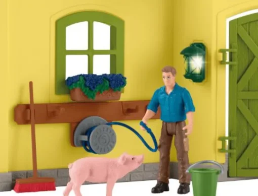 schleich® Farm World 42605 Großer Stall mit Tieren und Zubehör | Teddy Toys Kinderwelt