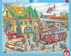 Schmidt Puzzle - 2er Set Rahmenpuzzle Feuerwehr + Polizei | Teddy Toys Kinderwelt