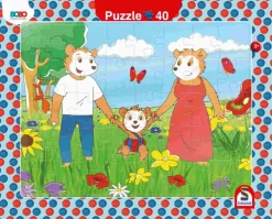 Schmidt Puzzle - 2er Set Rahmenpuzzle Bobo Siebenschläfer | Teddy Toys Kinderwelt