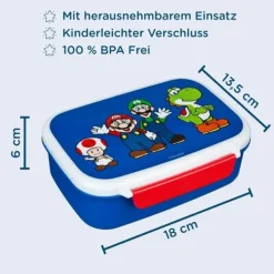 Scooli - Brotzeitdose Super Mario | Teddy Toys Kinderwelt