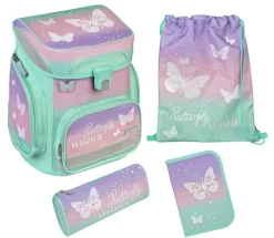 Scooli Easyfit - Schulranzen Set Butterfly, 5 teilig | Teddy Toys Kinderwelt
