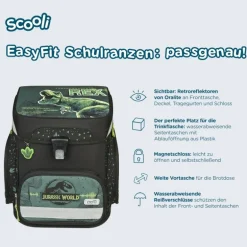 Scooli Easyfit - Schulranzen Set Jurassic World, teilig | Teddy Toys Kinderwelt