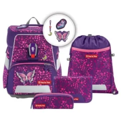 SPACE SHINE Schulranzen-Set Butterfly Night Ina, 5-teilig | Teddy Toys Kinderwelt