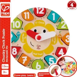 Steckpuzzle Uhr | Teddy Toys Kinderwelt