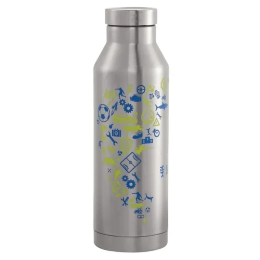 Step by Step - Isolierte Edelstahl-Trinkflasche Blue & Yellow | Teddy Toys Kinderwelt