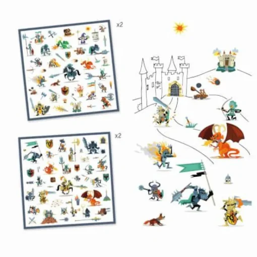 Stickerbögen: Ritter | Teddy Toys Kinderwelt