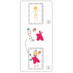 Stickerpuppen: Papier Puppen - Massive fashion | Teddy Toys Kinderwelt