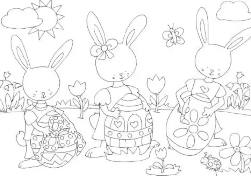 Tessloff Mein buntes Malbuch - Ostern. Grün, gelb, pink - der Osterhase winkt | Teddy Toys Kinderwelt