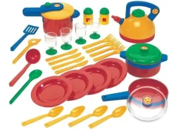 Theo Klein Casa Mia - Topf-und Geschirrset gro | Teddy Toys Kinderwelt
