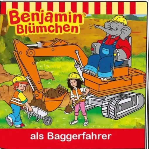 Tonies® Hörfigur Benjamin Blümchen - Benjamin als Baggerfahrer | Teddy Toys Kinderwelt