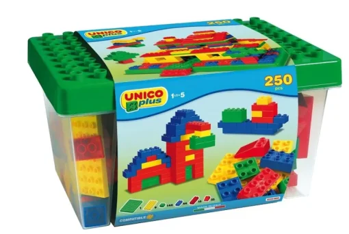 Unico - Konstruktionsbausteine in der Box 250 teilig | Bausteine | Baukästen & Konstruktion | Spielzeug | Teddy Toys Kinderwelt