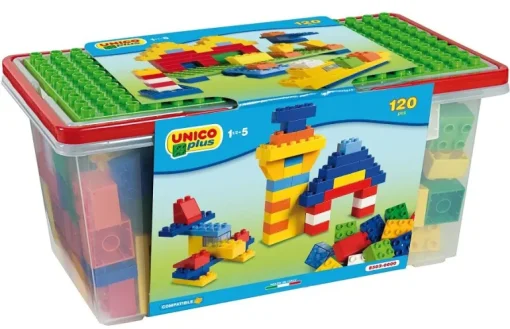 Unico - Konstruktionsbausteine in der Box 120 teilig