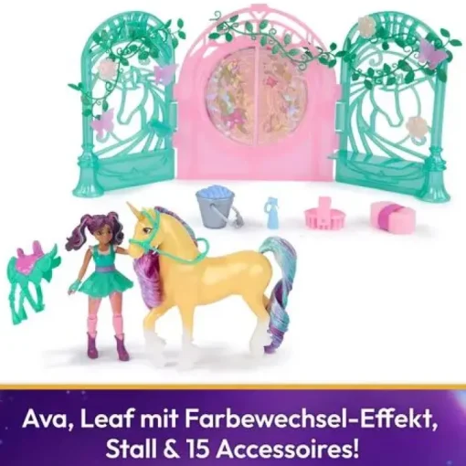 Unicorn Academy - Small Doll Ava & Leaf Stall Spielset | Teddy Toys Kinderwelt