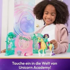 Unicorn Academy - Small Doll Ava & Leaf Stall Spielset | Teddy Toys Kinderwelt