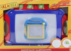 Vedes - Creathek Magnet Maltafel 2 in 1 mit 4 Stempeln | Teddy Toys Kinderwelt