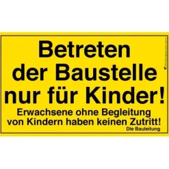 Vedes - Kids at Work Baustellenschild | Teddy Toys Kinderwelt