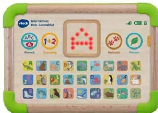 Vtech® Baby - Interaktives Holz-Lerntablet | Teddy Toys Kinderwelt