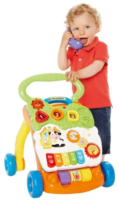 VTech® Baby - Spiel und Laufwagen, orange | Teddy Toys Kinderwelt