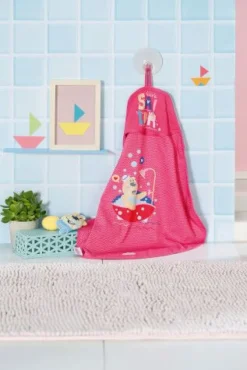 Zapf 830635 BABY born Bath Kapuzenhandtuch & Schwamm | Teddy Toys Kinderwelt